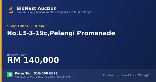 Kedai Pejabat · No. L3-3-19c, Pelangi Promenade