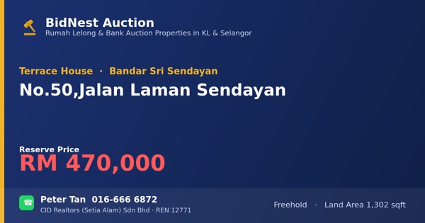 Terrace House · No. 50, Jalan Laman Sendayan