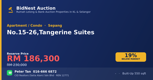 Apartmen / Kondo · No. 15-26, Tangerine Suites