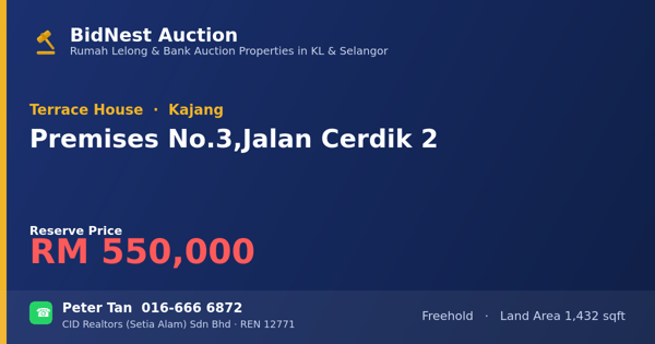 Terrace House · Premises No. 3, Jalan Cerdik 2
