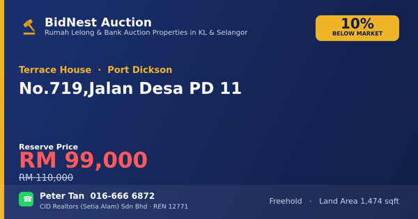 Terrace House · No. 719, Jalan Desa PD 11