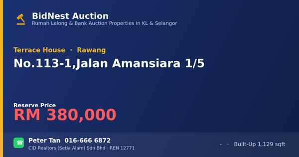 Terrace House · No. 113-1, Jalan Amansiara 1/5