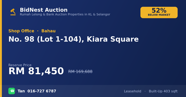 店屋 · No. 98 (Lot 1-104), Kiara Square