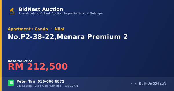 Apartment / Condo · No. P2-38-22, Menara Premium 2