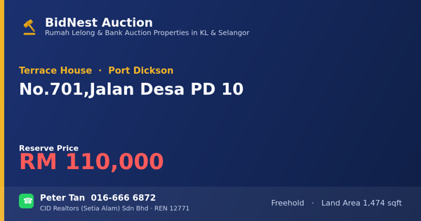Terrace House · No. 701, Jalan Desa PD 10