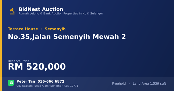 Rumah Teres · No. 35, Jalan Semenyih Mewah 2
