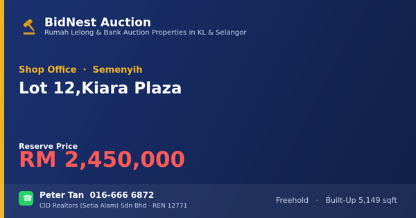 Kedai Pejabat · Lot 12, Kiara Plaza