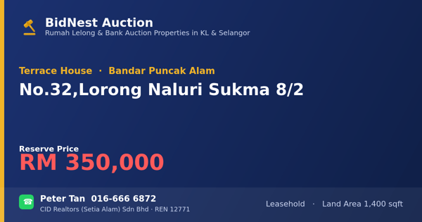 Terrace House · No. 32, Lorong Naluri Sukma 8/2