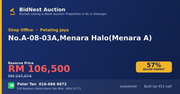 Shop Office · No. A-08-03A, Menara Halo (Menara A)