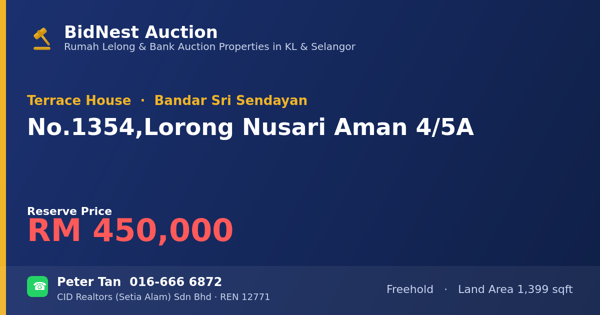 Terrace House · No. 1354, Lorong Nusari Aman 4/5A