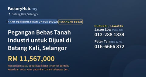 Tanah Untuk Dijual - Pegangan Bebas Tanah Industri untuk Dijual di Batang Kali, Selangor - Batang Kali, Selangor