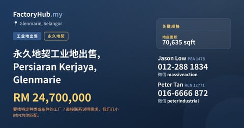 土地 出售 - 永久地契工业地出售, Persiaran Kerjaya, Glenmarie - Glenmarie, Selangor