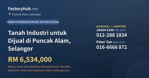 Tanah Untuk Dijual - Tanah Industri untuk Dijual di Puncak Alam, Selangor - Puncak Alam, Selangor