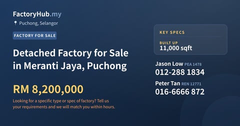 Factory For Sale - Detached Factory for Sale in Meranti Jaya, Puchong - Puchong, Selangor