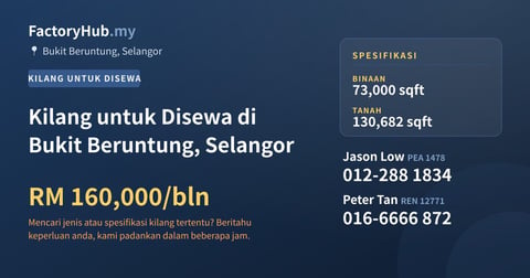 Kilang Untuk Disewa - Kilang untuk Disewa di Bukit Beruntung, Selangor - Bukit Beruntung, Selangor