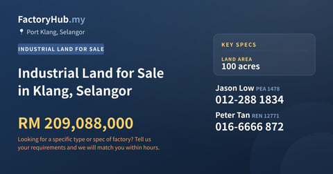 Land For Sale - Industrial Land for Sale in Klang, Selangor - Port Klang, Selangor