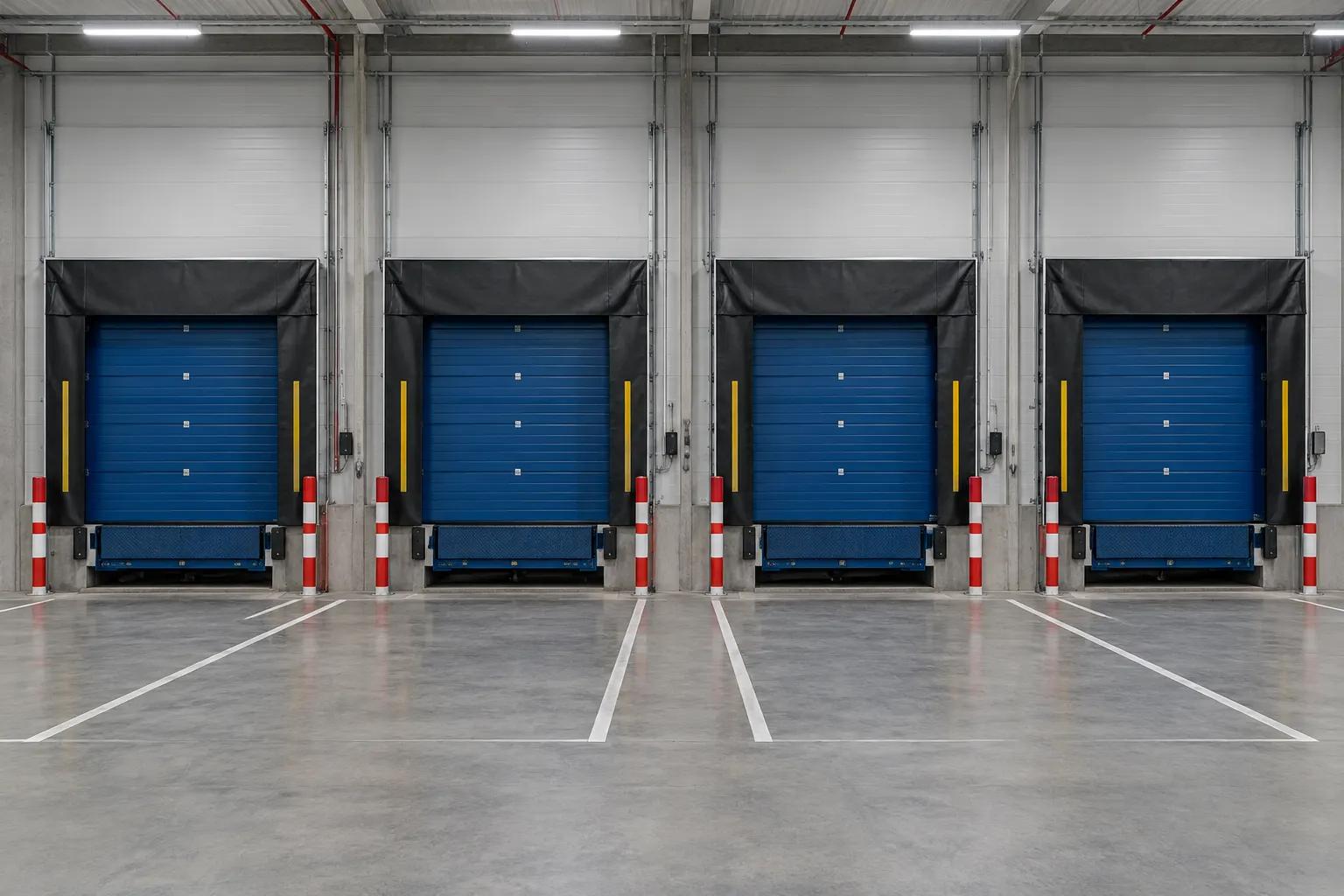 Reference image of a warehouse loading area