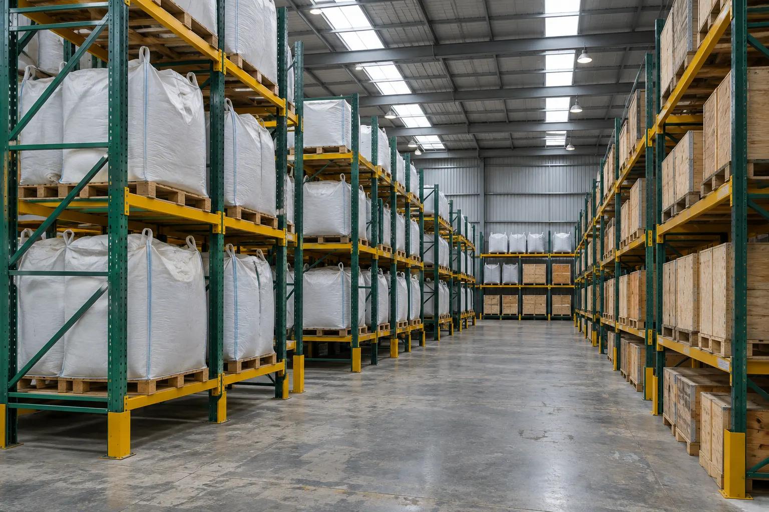 Reference image of a warehouse loading area