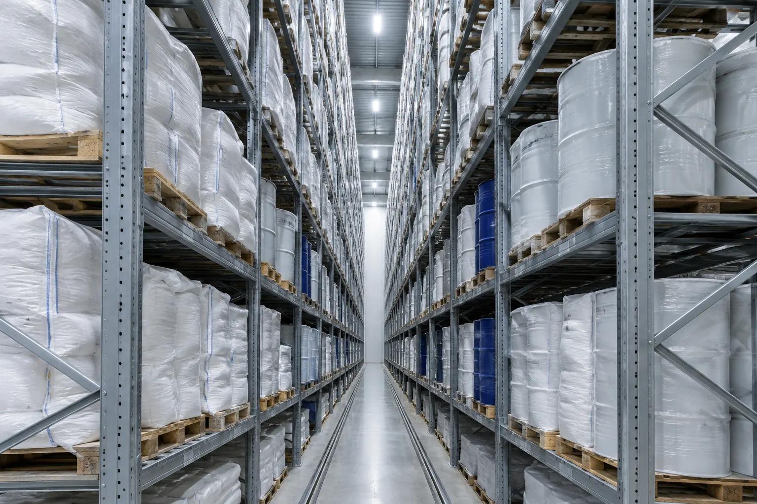 Reference image of a racked warehouse