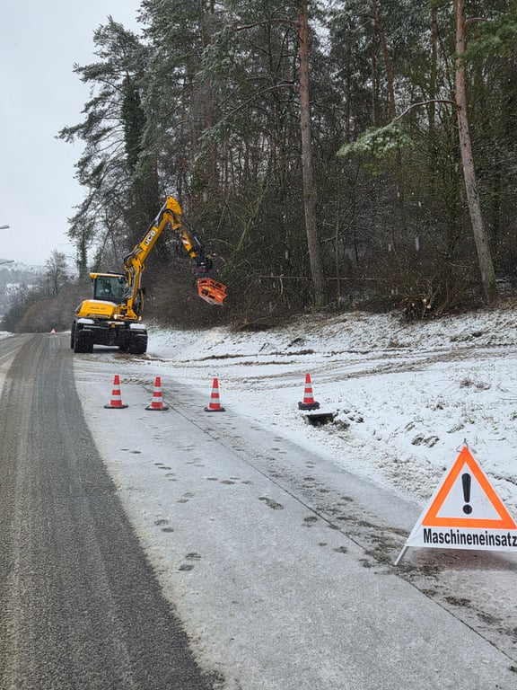 Forstmaschine im Einsatz