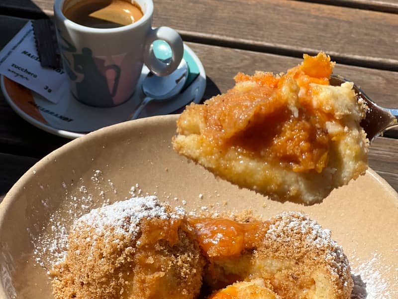 Apricot Dumplings with Apricots from Their Own Trees