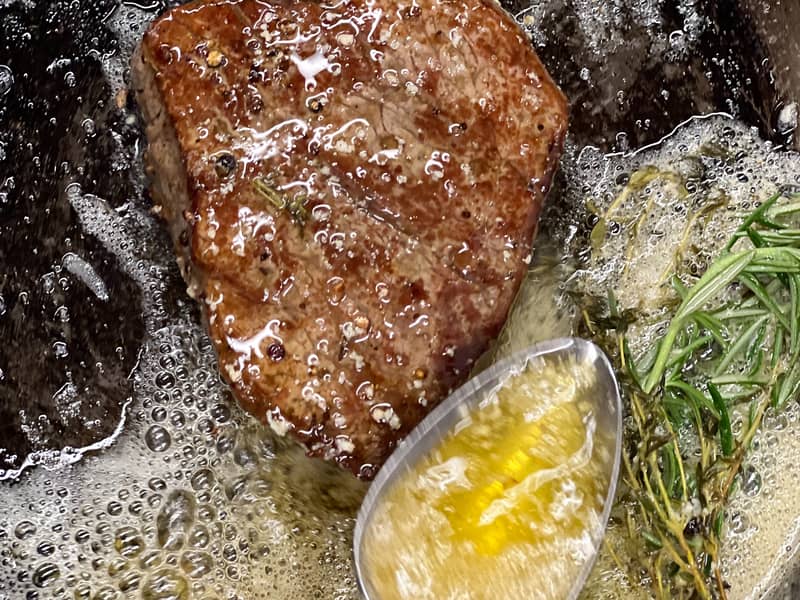 Steak with Corn on the Cob