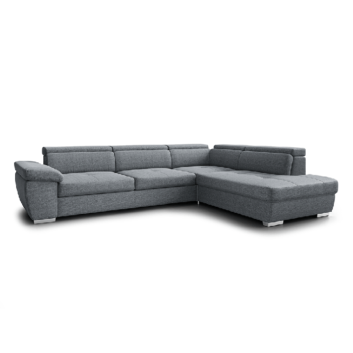 Corner Sofa Bed REGINI 1 in Aragon 93 fabric