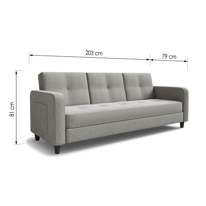 Sofa Bed AGNES with dimensions