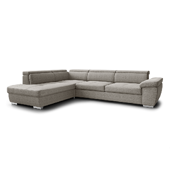 Corner Sofa Bed REGINI 1 in Aragon 20 fabric