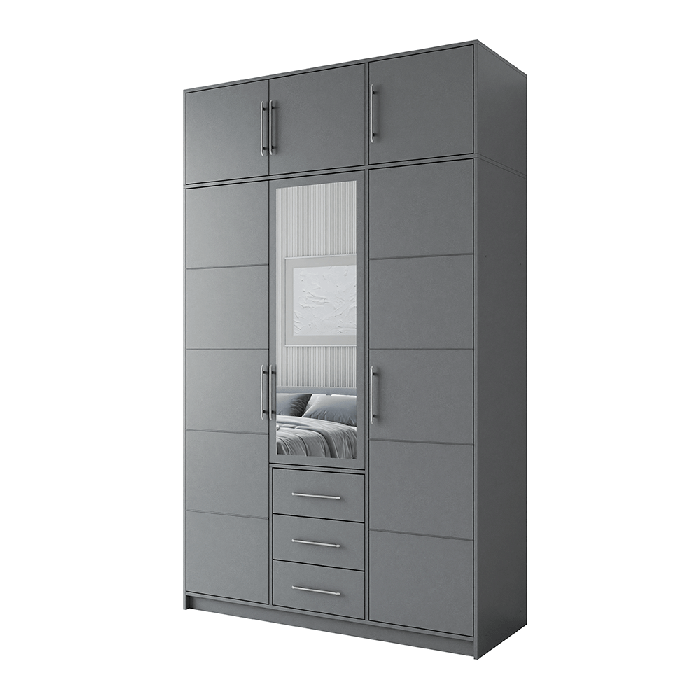 The whole look of the BALI D3 in graphite together with the extension ontop.