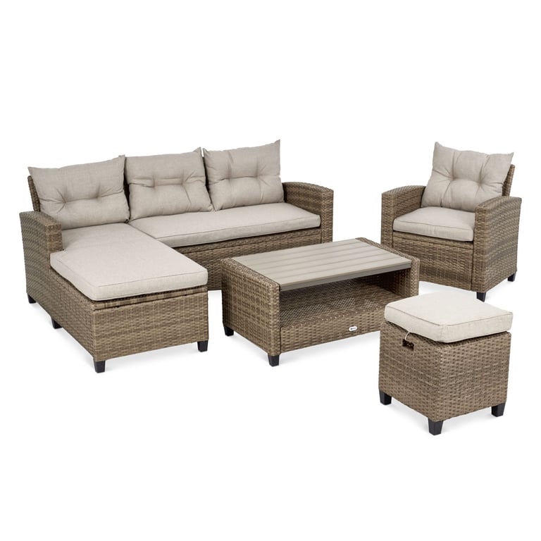 Garden Furniture Set DELMI Beige / Cream