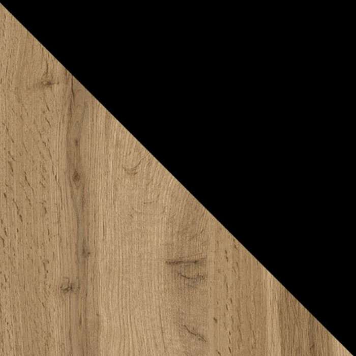 oak wotan / black colour swatch