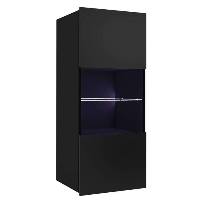 Hanging display cabinet COLAMBRINI in black
