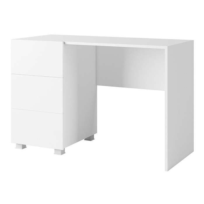 Desk COLAMBRINI in white / white gloss