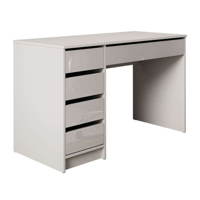 Desk AIDEN in white / white gloss