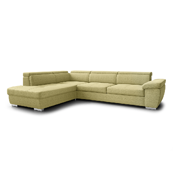 Corner Sofa Bed REGINI 1 in Aragon 35 fabric