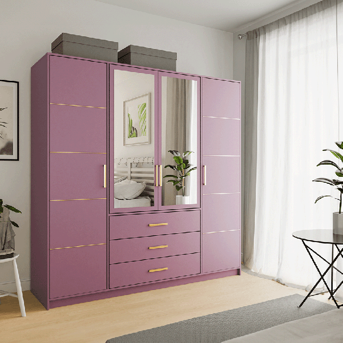 Wardrobe BALI D4 Plum Dako Furniture