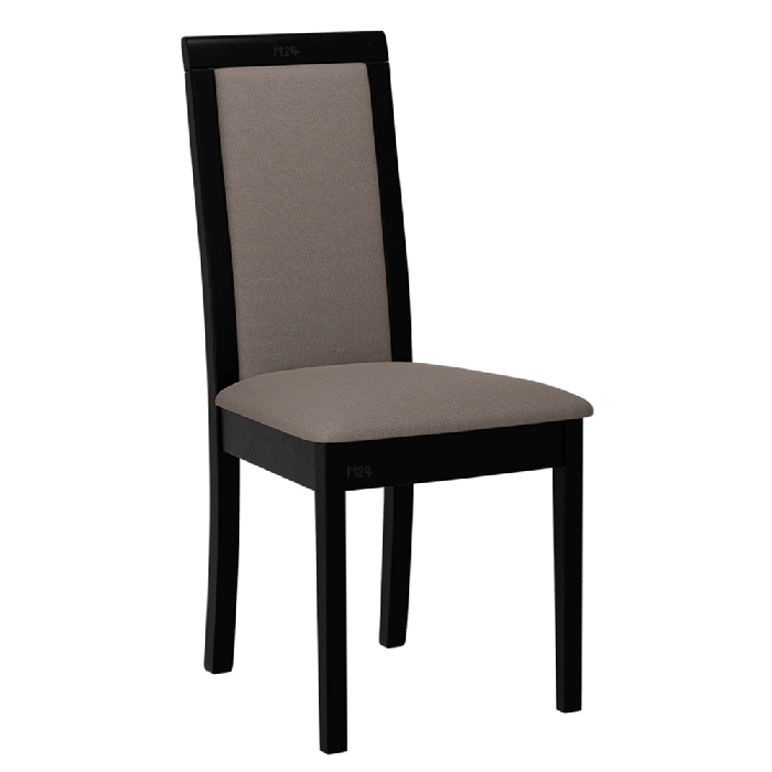 Dining chair ROMA 4 with Hygge D20 fabric and black frame