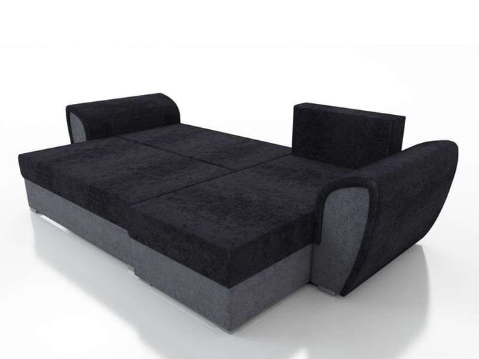 The corner sofa bed IVAN presenting sleeping area.