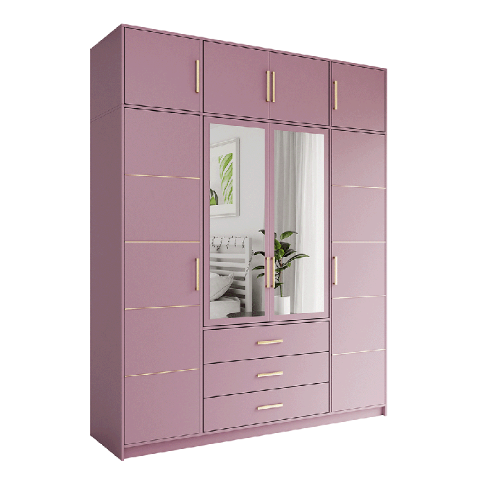 The whole look of the BALI D4 in plum together with the extension on top.