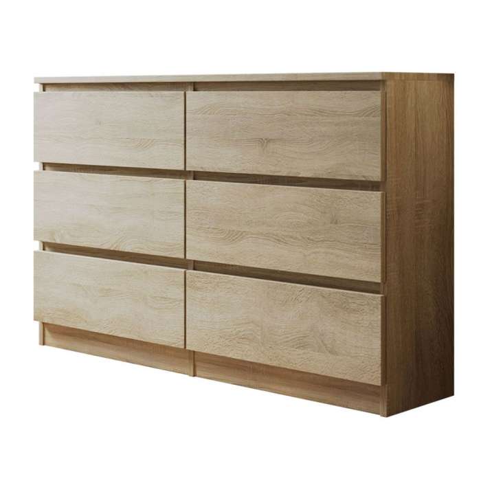 Chest of Drawers MOLAMA M6 120 in oak sonoma