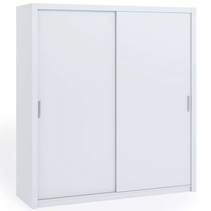 The sliding door wardrobe BONITO 200cm white.