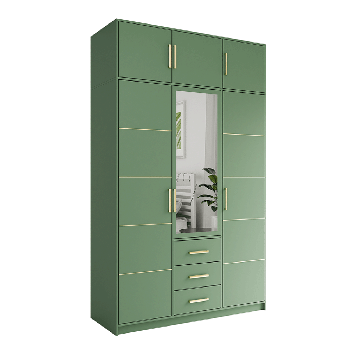 The whole look of the BALI D3 in lincoln green together with the extension ontop.