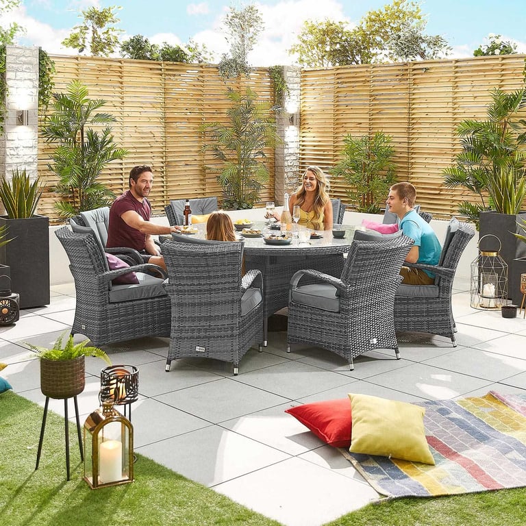 Round patio table for 8 shop