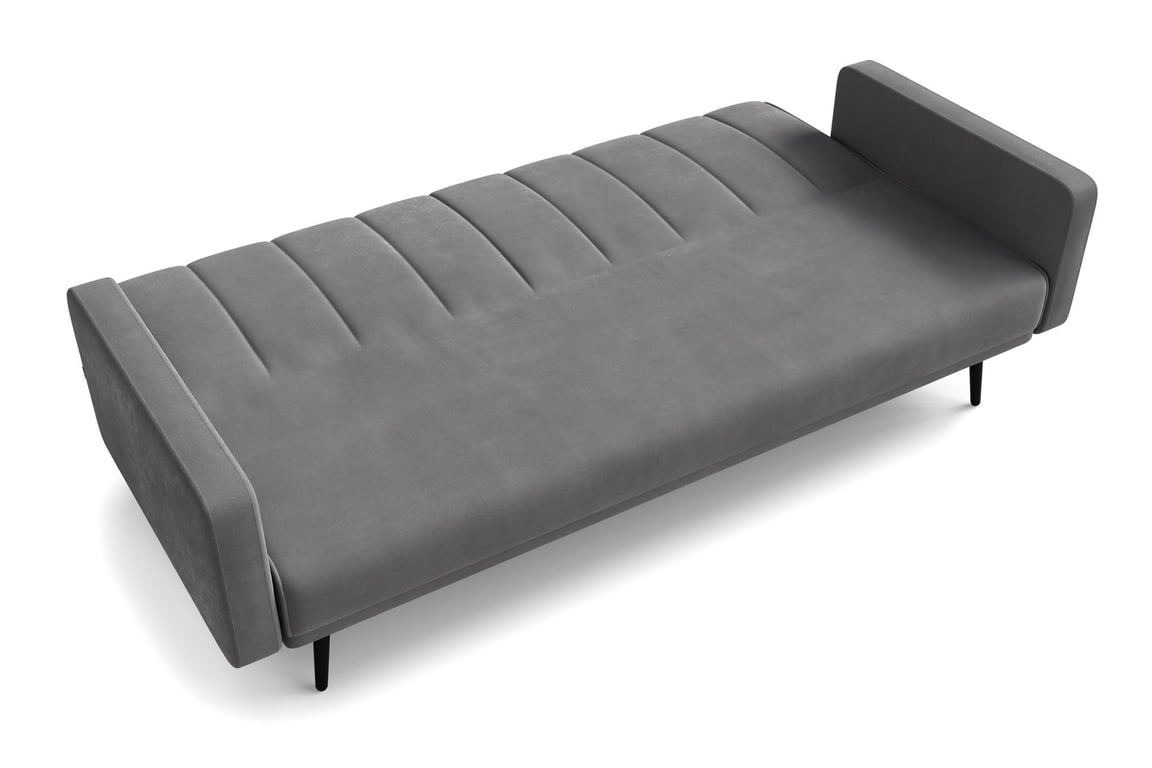The sofa bed ANNIE presenting its sleeping function.