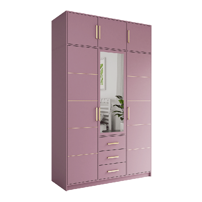 The whole look of the BALI D3 in plum together with the extension ontop.