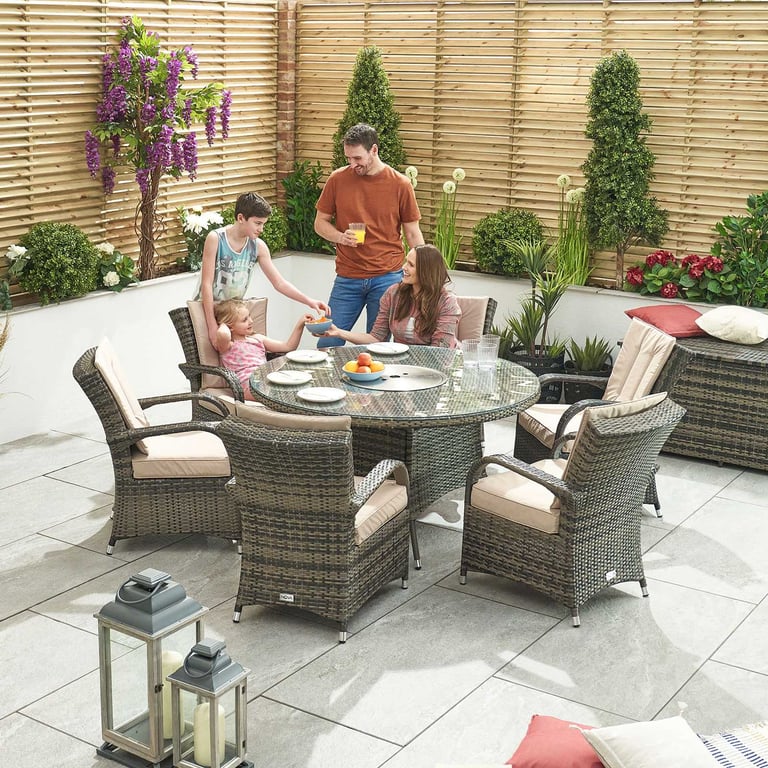 Garden table and chairs with ice bucket hotsell