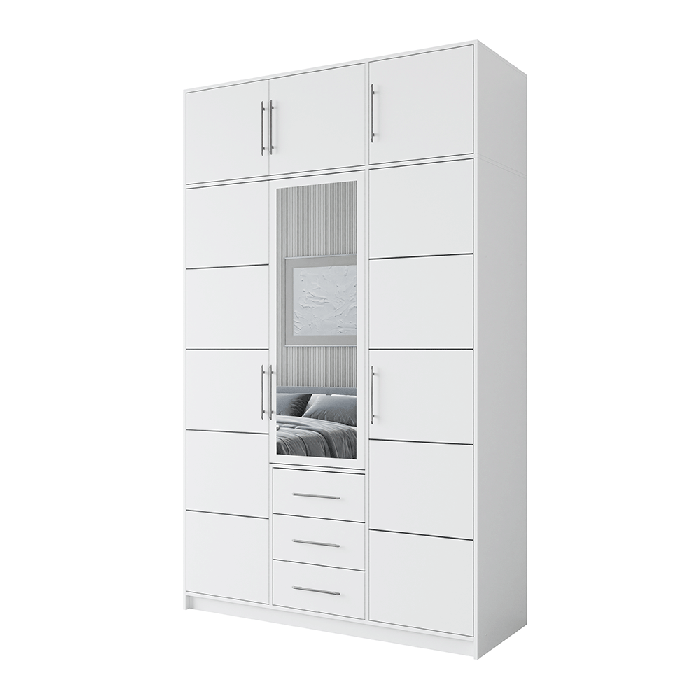The whole look of the BALI D3 in white together with the extension ontop.