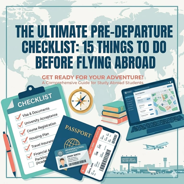 The Ultimate Pre-Departure Checklist: 15 Things to Do Before Flying Abroad