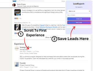 Exporting Connection from LinkedIn usiong LeadExportr chrome extension